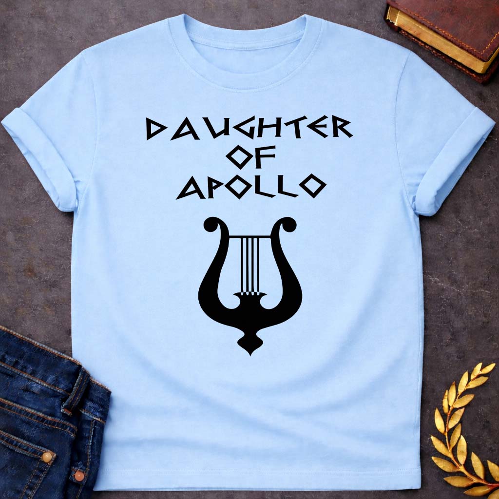 daughter of apollo greek mythology unisex youth heavy cotton™ tee featuring detailed Greek mythology artwork, symbolic design, and bold graphic style