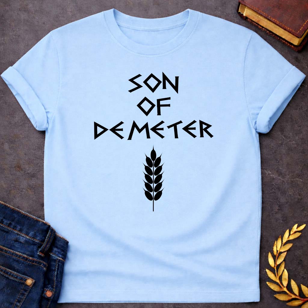 son of demeter greek mythology unisex youth heavy cotton™ tee featuring detailed Greek mythology artwork, symbolic design, and bold graphic style