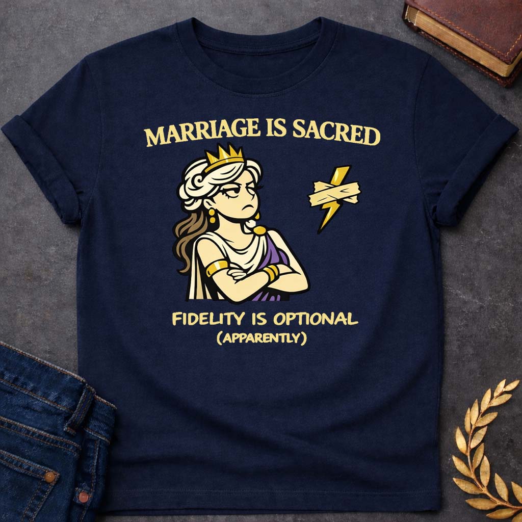 Hera Marriage is Sacred Greek Mythology Youth T-Shirt featuring detailed Greek mythology artwork, symbolic design, and bold graphic style