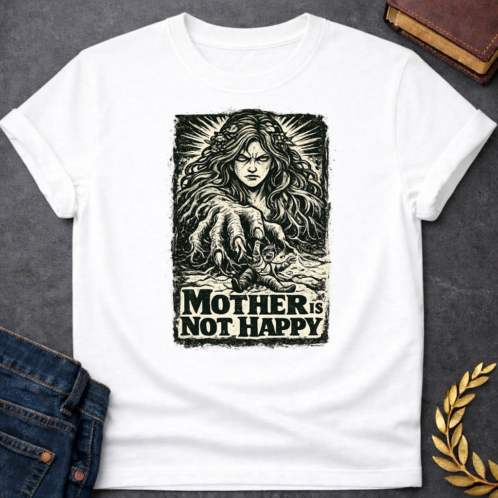 gaia mother is not happy there greek mythology adult shirt featuring detailed Greek mythology artwork, symbolic design, and bold graphic style